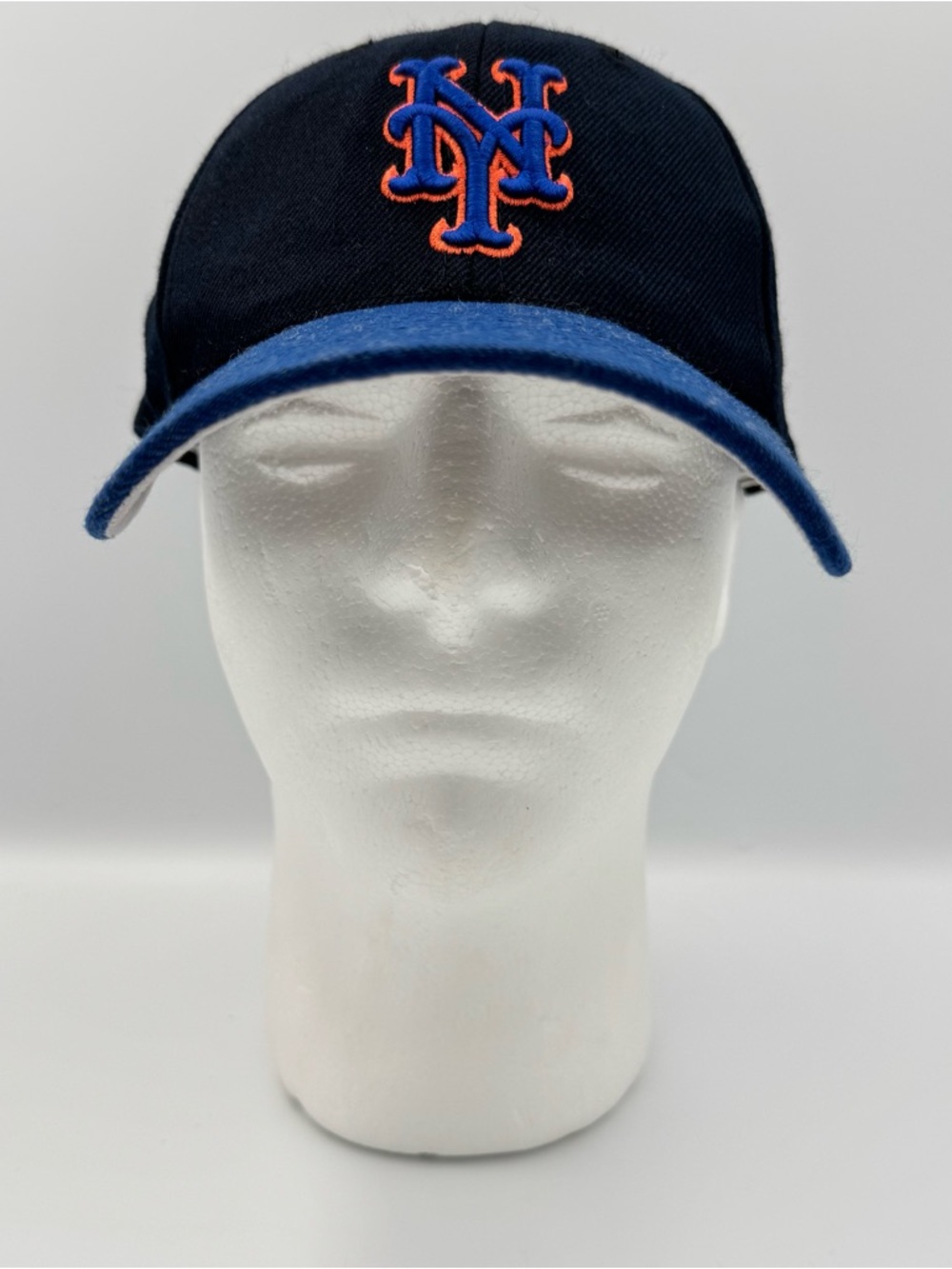 New York Mets Puma Snapback Hat Blue/Black MLB Cap Logo 3D Puff Embroidered VTG
